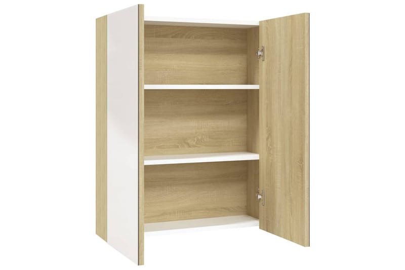 LED kylpyhuoneen peilikaappi 60x15x75 cm - Valkoinen - Talo & remontointi - Keittiö & kylpyhuone - Kylpyhuone - Kylpyhuonekalusteet - Peilikaapit