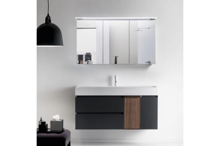 Peilikaappi Bathlife Glänsa 1200 - Valkoinen - Peilikaapit - Kylpyhuoneekaappi valaistuksella