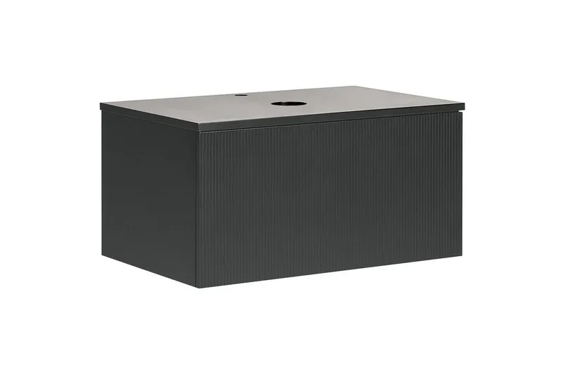 Pesuallaskaappi Alzira Musta, 80x52x40 cm - Musta, 80x52x40 cm - Talo & remontointi - Keittiö & kylpyhuone - Kylpyhuone - Kylpyhuonekalusteet - Seinäkaappi & korkea kaappi