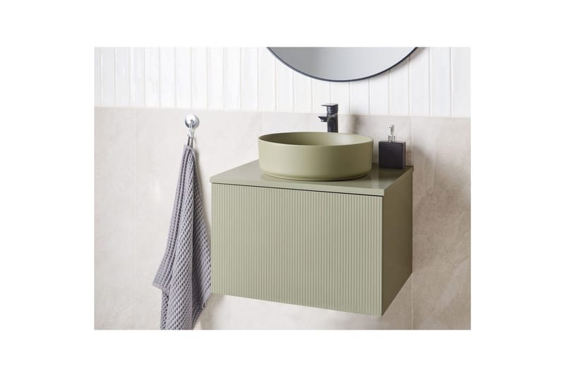 Pesuallaskaappi Alzira Vihreä, 60x52x40 cm - Vihreä, 60x52x40 cm - Talo & remontointi - Keittiö & kylpyhuone - Kylpyhuone - Kylpyhuonekalusteet - Seinäkaappi & korkea kaappi