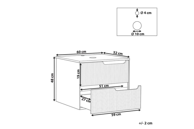 Pesuallaskaappi Quintela Musta, Valkoinen, 60x52x48 cm - Musta, Valkoinen, 60x52x48 cm - Talo & remontointi - Keittiö & kylpyhuone - Kylpyhuone - Kylpyhuonekalusteet - Seinäkaappi & korkea kaappi