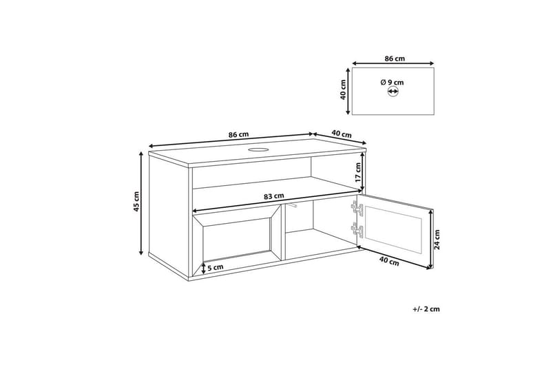 Pesuallaskaappi Rosell 86x40x45 cm - 86x40x45 cm - Talo & remontointi - Keittiö & kylpyhuone - Kylpyhuone - Kylpyhuonekalusteet - Kylpyhuoneen säilytys