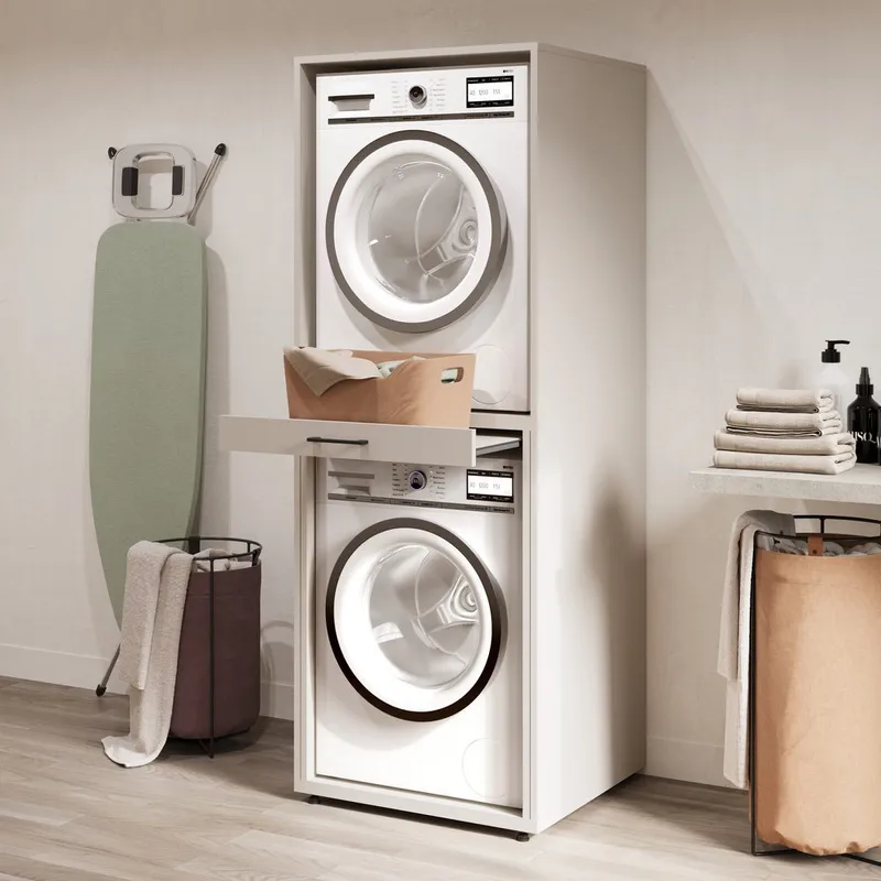 Pesukoneen/Kuivausrummun Kaappi Aza 1 hylly - Kashmir - Talo & remontointi - Keittiö & kylpyhuone - Kylpyhuone - Kylpyhuonekalusteet - Kylpyhuoneen säilytys