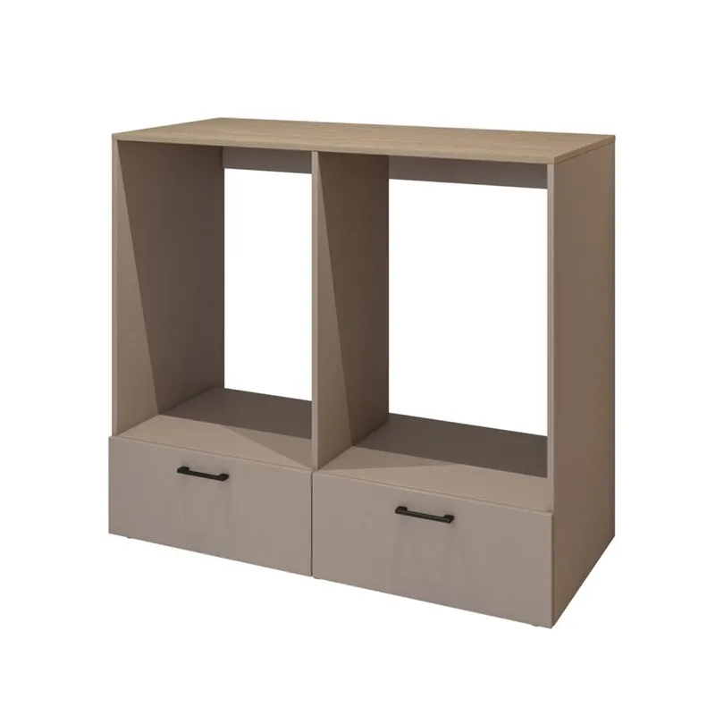 Pesukoneen/Kuivausrummun Kaappi Rosa 2 laatikon kanssa, Kongo - Öljytty tammi