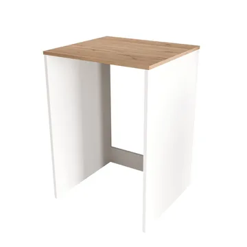 Pesukonekaappi Hanah Home Nord (65,8 x 91,8 x 60 cm) Valkotammi - Valkoinen ja tammi - Talo & remontointi - Keittiö & kylpyhuone - Kylpyhuone - Kylpyhuonekalusteet - Kylpyhuoneen säilytys