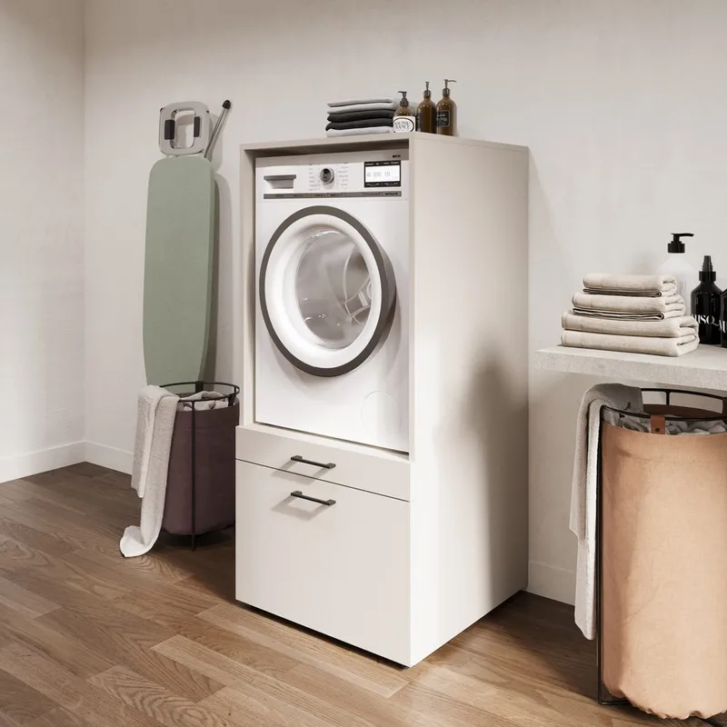 Pesukone/kuivauskaappi Aza 1 laatikko 1 hylly - Kashmir - Talo & remontointi - Keittiö & kylpyhuone - Kylpyhuone - Kylpyhuonekalusteet - Kylpyhuoneen säilytys