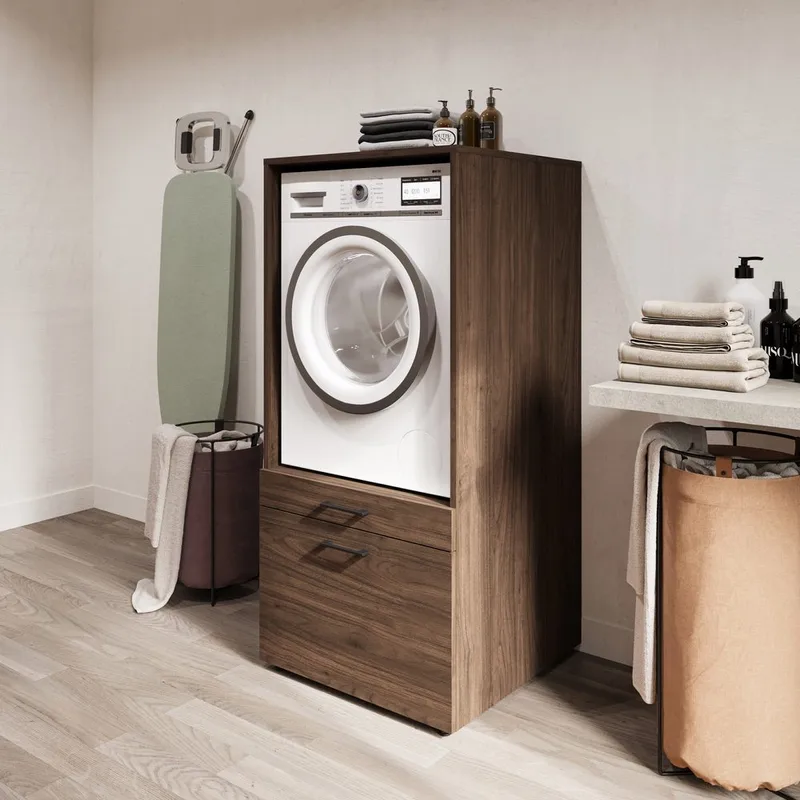 Pesukone/kuivauskaappi Aza 1 laatikko 1 hylly - Walnut Villa - Talo & remontointi - Keittiö & kylpyhuone - Kylpyhuone - Kylpyhuonekalusteet - Kylpyhuoneen säilytys