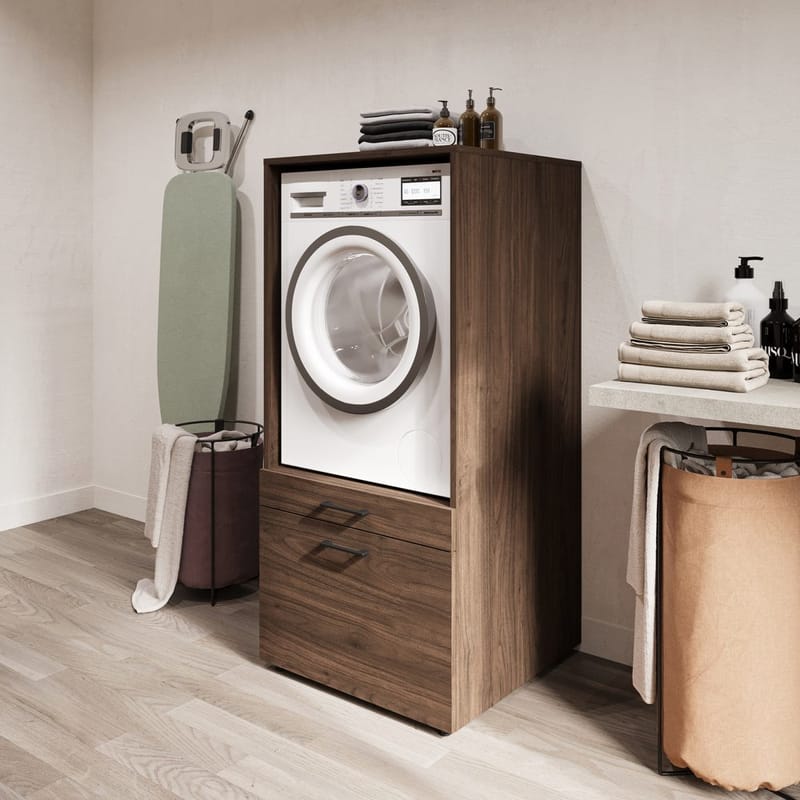 Pesukone/kuivauskaappi Aza 1 laatikko 1 hylly - Walnut Villa - Talo & remontointi - Keittiö & kylpyhuone - Kylpyhuone - Kylpyhuonekalusteet - Kylpyhuoneen säilytys