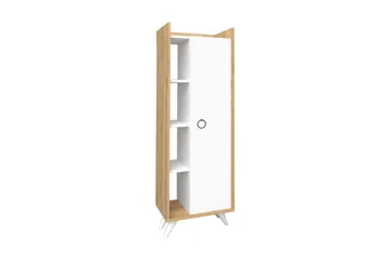 Kylpyhuonekaappi 32x155 cm - Luonnonväri/Valkoinen - Talo & remontointi - Keittiö & kylpyhuone - Kylpyhuone - Kylpyhuonekalusteet - Kylpyhuonekaapit