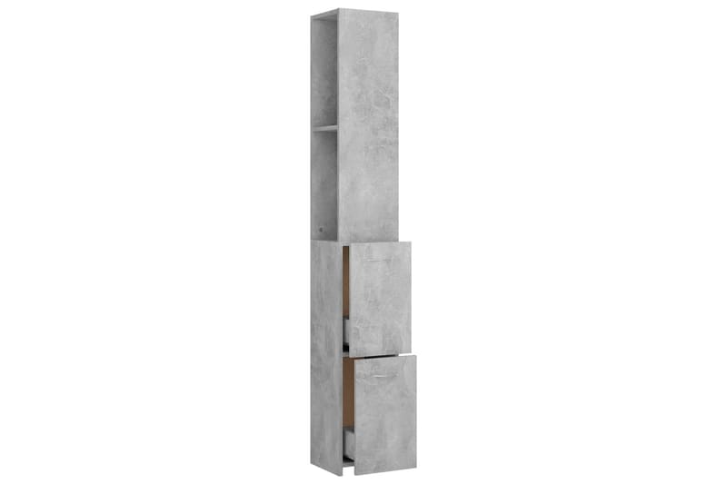 Kylpyhuonekaappi betoninharmaa 25x25x170 cm lastulevy - Talo & remontointi - Keittiö & kylpyhuone - Kylpyhuone - Kylpyhuonekalusteet - Seinäkaappi & korkea kaappi