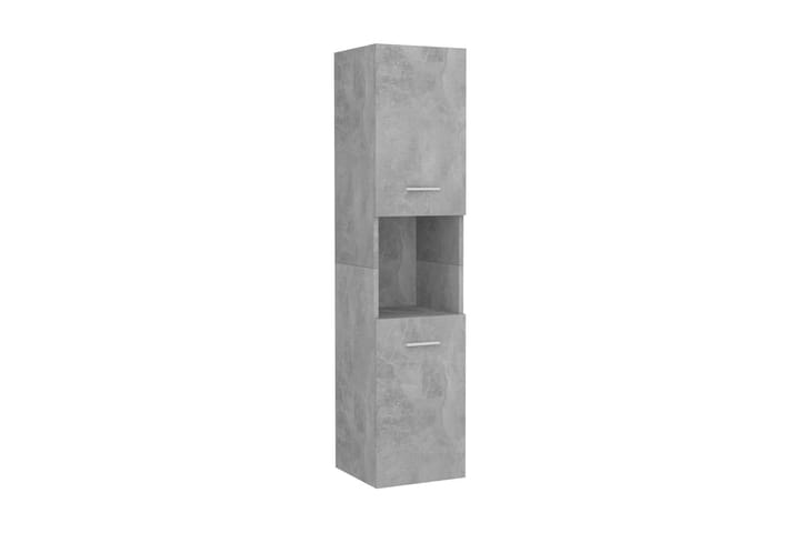 Kylpyhuonekaappi betoninharmaa 30x30x130 cm lastulevy - Kylpyhuoneekaappi valaistuksella - Seinäkaappi & korkea kaappi - Pyykkikaappi - Kylpyhuonekaapit