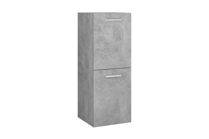 Kylpyhuonekaappi betoninharmaa 30x30x80 cm lastulevy - Kylpyhuoneekaappi valaistuksella - Kylpyhuonekaapit - Pyykkikaappi - Seinäkaappi & korkea kaappi