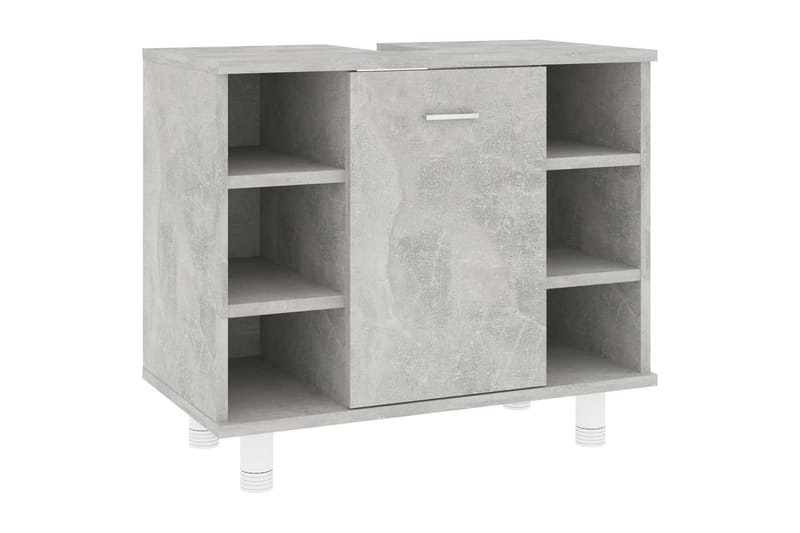 Kylpyhuonekaappi betoninharmaa 60x32x53,5 cm lastulevy - Harmaa - Talo & remontointi - Keittiö & kylpyhuone - Kylpyhuone - Kylpyhuonekalusteet - Seinäkaappi & korkea kaappi