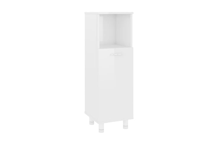 Kylpyhuonekaappi korkeakiilto valkoinen 30x30x95 cm - Valkoinen - Kylpyhuoneekaappi valaistuksella - Seinäkaappi & korkea kaappi - Kylpyhuonekaapit