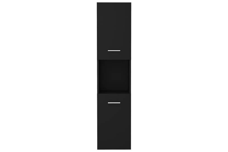 Kylpyhuonekaappi musta 30x30x130 cm lastulevy - Musta - Talo & remontointi - Keittiö & kylpyhuone - Kylpyhuone - Kylpyhuonekalusteet - Seinäkaappi & korkea kaappi