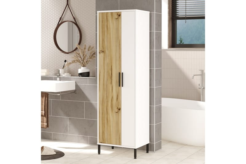 Säilytyskaappi Violaceae 50,4x165 cm - Ruskea - Talo & remontointi - Keittiö & kylpyhuone - Kylpyhuone - Kylpyhuonekalusteet - Seinäkaappi & korkea kaappi