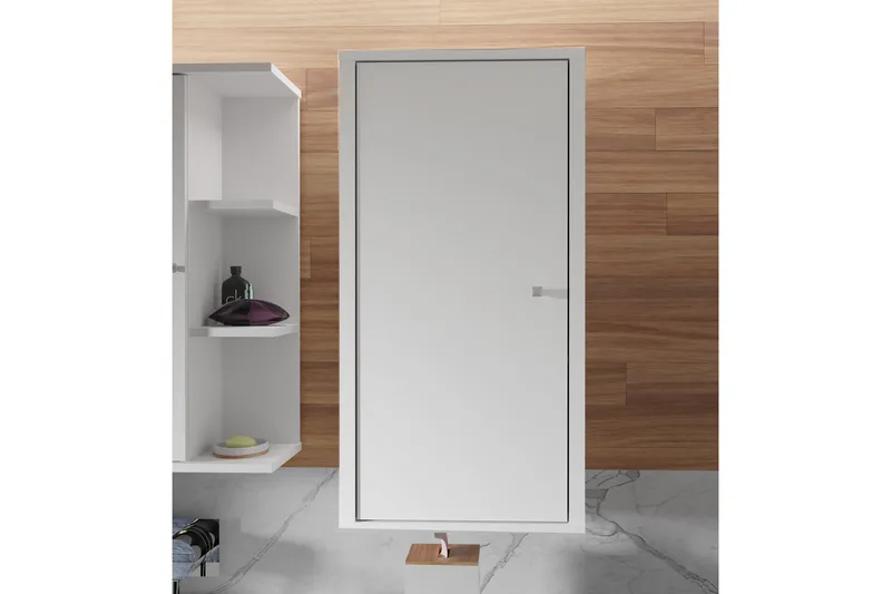 Seinäkaappi Samkov 35x40 cm - Valkoinen - Talo & remontointi - Keittiö & kylpyhuone - Kylpyhuone - Kylpyhuonekalusteet - Seinäkaappi & korkea kaappi