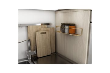 Seinahylly Kylpyhuone Meikkihylly Kulta - Kulta - Talo & remontointi - Keittiö & kylpyhuone - Keittiö & kodinhoitohuone - Keittiön sisustus - Keittiöhylly