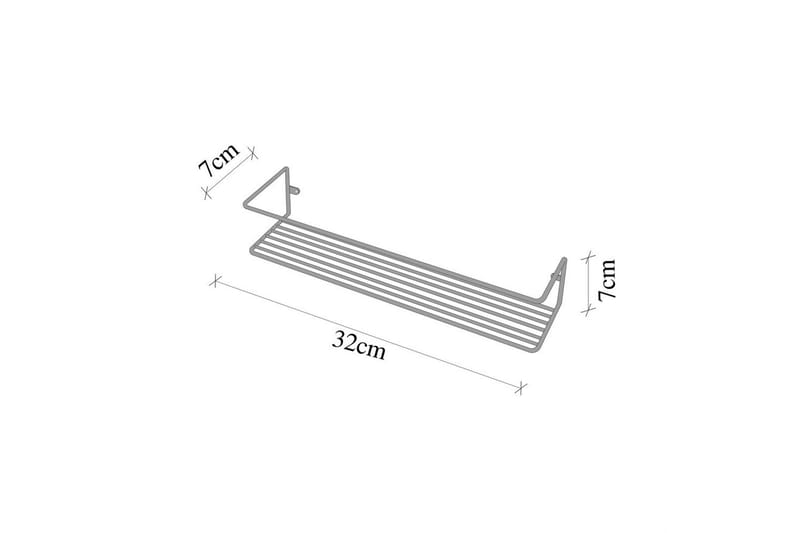 Seinahylly Kylpyhuone Meikkihylly Kulta - Kulta - Talo & remontointi - Keittiö & kylpyhuone - Kylpyhuone - Kylpyhuonekalusteet - Kylpyhuoneen hyllyt