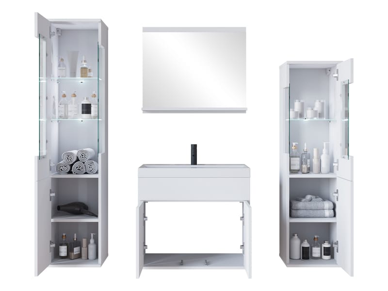 Serlin Kylpyhuonekalustesetti LED-valaistuksella - Talo & remontointi - Keittiö & kylpyhuone - Kylpyhuone - Kylpyhuonekalusteet - Kylpyhuonekalustepaketit