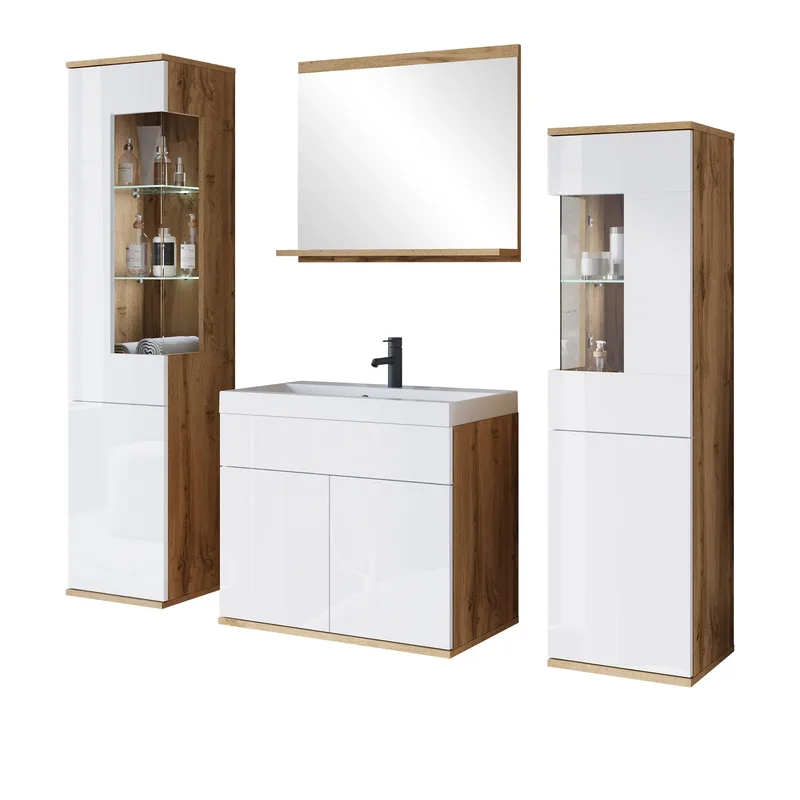 Serlin Kylpyhuonekalustesetti LED-valaistuksella, undefined