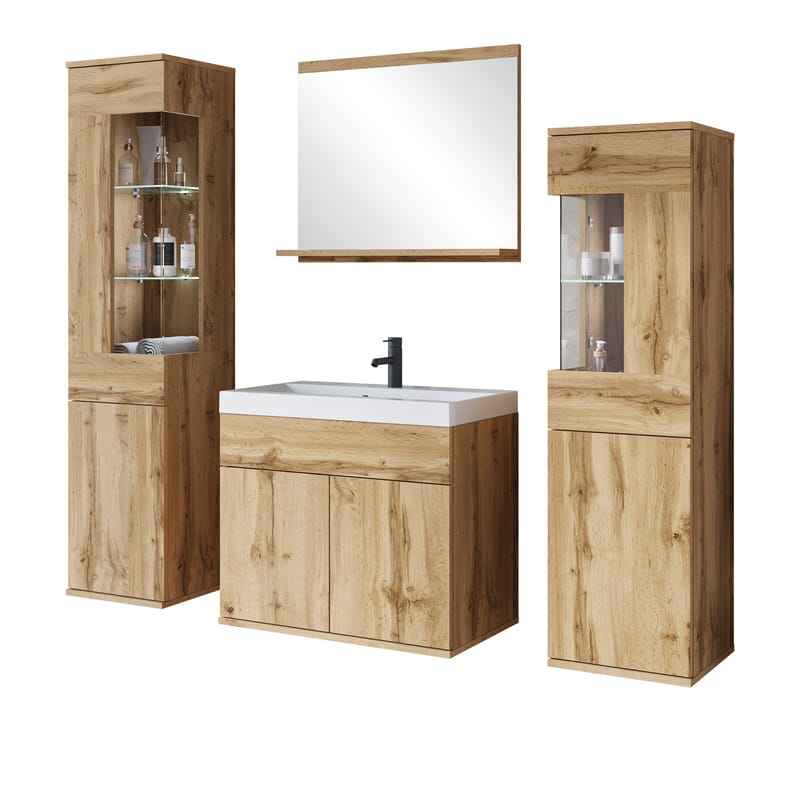 Serlin Kylpyhuonekalustesetti LED-valaistuksella, undefined