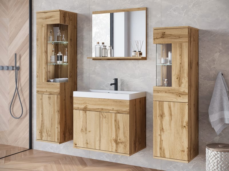 Serlin Kylpyhuonekalustesetti LED-valaistuksella - Talo & remontointi - Keittiö & kylpyhuone - Kylpyhuone - Kylpyhuonekalusteet - Kylpyhuonekalustepaketit