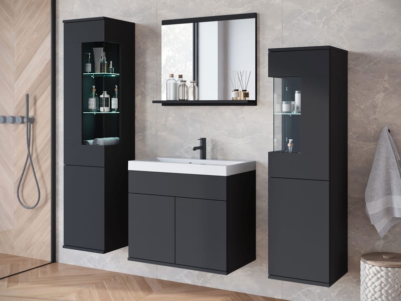 Serlin Kylpyhuonekalustesetti LED-valaistuksella - Talo & remontointi - Keittiö & kylpyhuone - Kylpyhuone - Kylpyhuonekalusteet - Kylpyhuonekalustepaketit