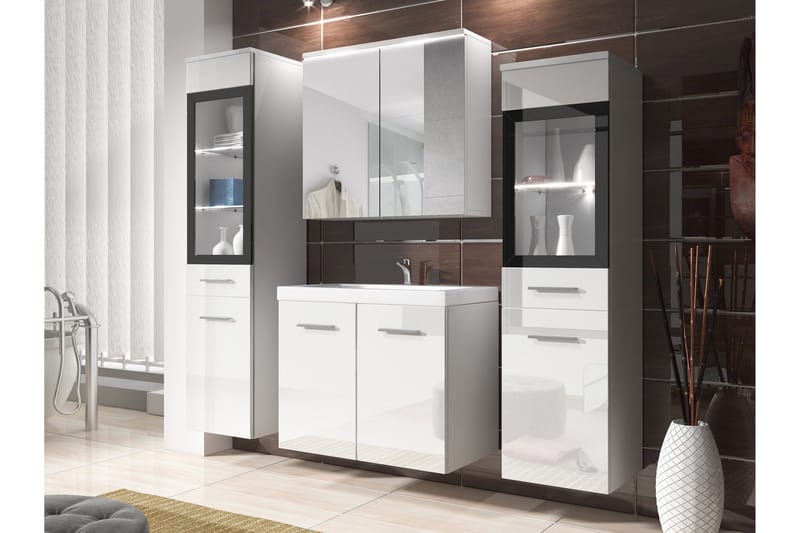 Somender Kylpyhuonekalustesetti 132 cm - Talo & remontointi - Keittiö & kylpyhuone - Kylpyhuone - Kylpyhuonekalusteet - Kylpyhuonekalustepaketit