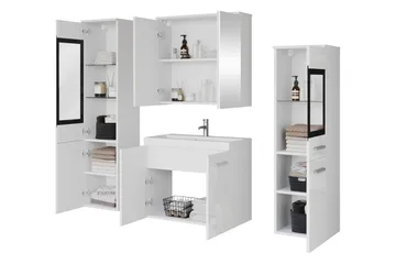Somender Kylpyhuonekalustesetti 132 cm - Talo & remontointi - Keittiö & kylpyhuone - Kylpyhuone - Kylpyhuonekalusteet - Kylpyhuonekalustepaketit
