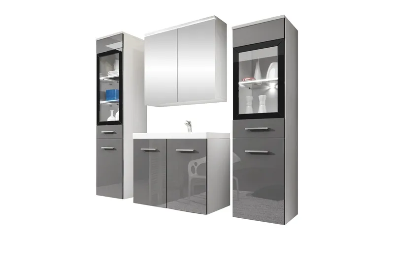 Somender Kylpyhuonekalustesetti 132 cm - Talo & remontointi - Keittiö & kylpyhuone - Kylpyhuone - Kylpyhuonekalusteet - Kylpyhuonekalustepaketit