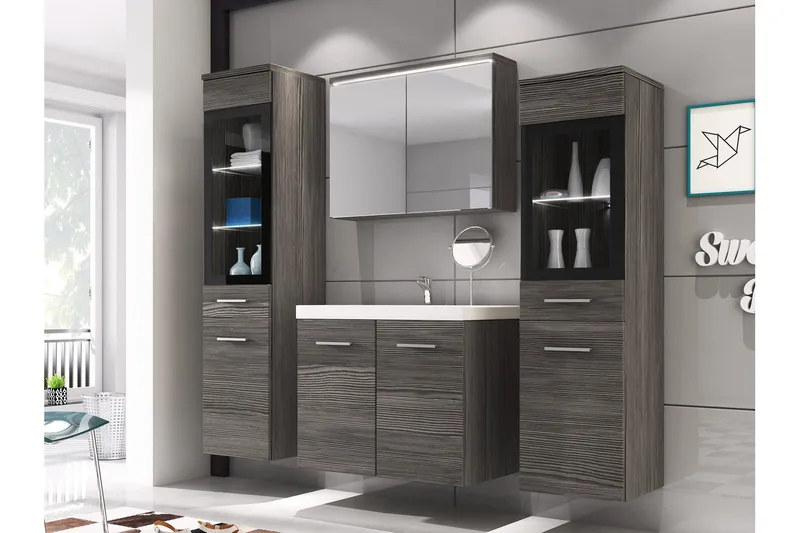 Somender Kylpyhuonekalustesetti 132 cm - Talo & remontointi - Keittiö & kylpyhuone - Kylpyhuone - Kylpyhuonekalusteet - Kylpyhuonekalustepaketit