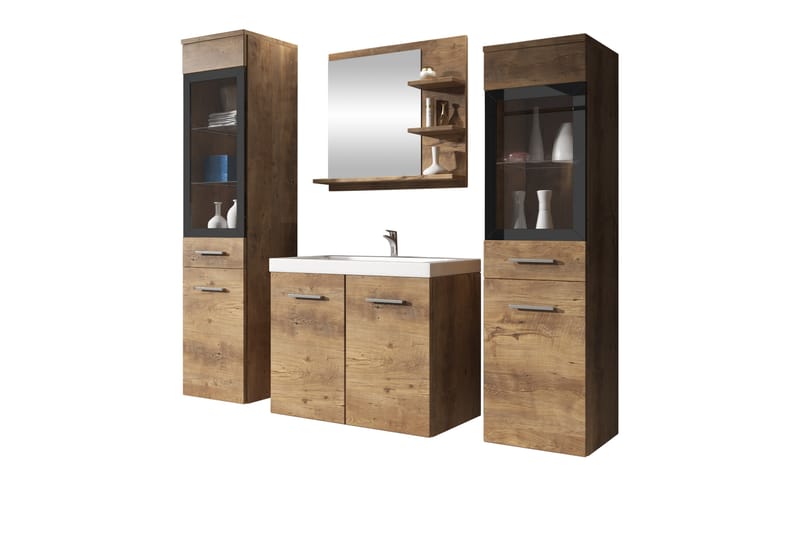 Somender Kylpyhuonekalustesetti 132 cm - Talo & remontointi - Keittiö & kylpyhuone - Kylpyhuone - Kylpyhuonekalusteet - Kylpyhuonekalustepaketit