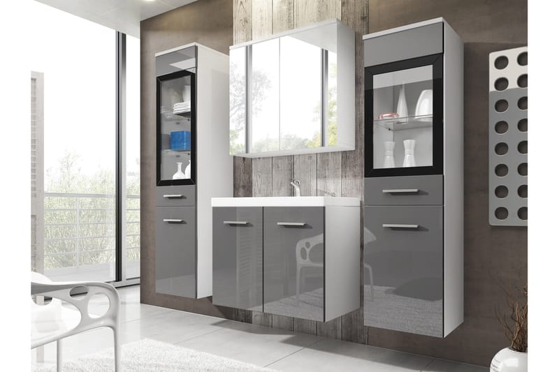 Somender Kylpyhuonekalustesetti 132 cm - Talo & remontointi - Keittiö & kylpyhuone - Kylpyhuone - Kylpyhuonekalusteet - Kylpyhuonekalustepaketit