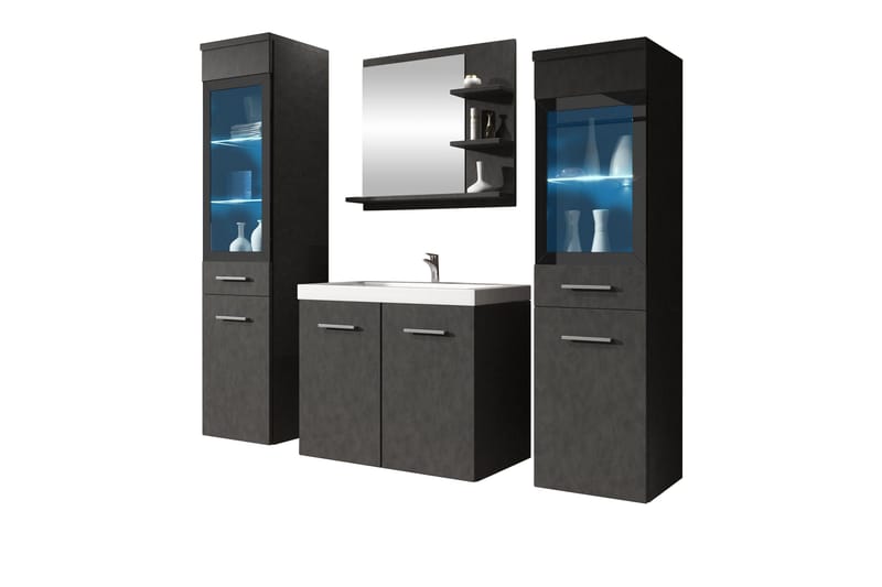 Somender Kylpyhuonekalustesetti 132 cm - Talo & remontointi - Keittiö & kylpyhuone - Kylpyhuone - Kylpyhuonekalusteet - Kylpyhuonekalustepaketit