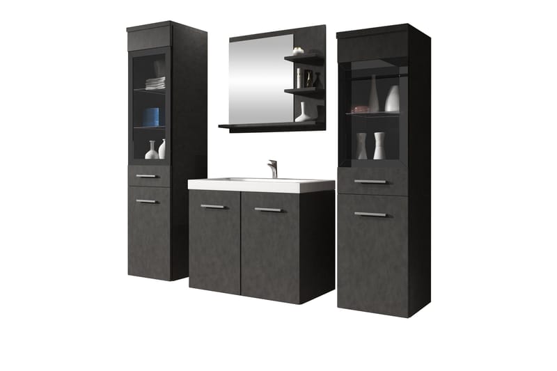 Somender Kylpyhuonekalustesetti 132 cm - Talo & remontointi - Keittiö & kylpyhuone - Kylpyhuone - Kylpyhuonekalusteet - Kylpyhuonekalustepaketit