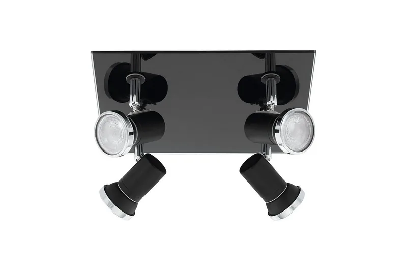 Spotlight Eglo Tamara 1 Neliö Musta, Kromi Kirkas, Musta/Kromi