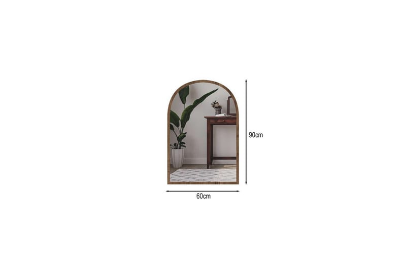 Ulren Kylpyhuoneen peili 60 cm - Pähkinä - Talo & remontointi - Keittiö & kylpyhuone - Kylpyhuone - Kylpyhuonekalusteet - Kylpyhuoneen peilit