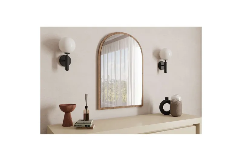 Ulren Kylpyhuoneen peili 60 cm - Pähkinä - Talo & remontointi - Keittiö & kylpyhuone - Kylpyhuone - Kylpyhuonekalusteet - Kylpyhuoneen peilit