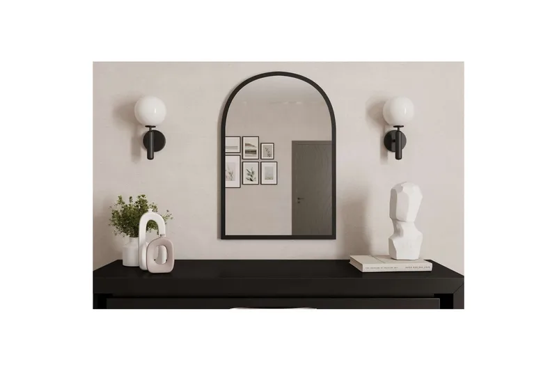 Ulren Kylpyhuoneen peili 60 cm - Musta - Talo & remontointi - Keittiö & kylpyhuone - Kylpyhuone - Kylpyhuonekalusteet - Kylpyhuoneen peilit