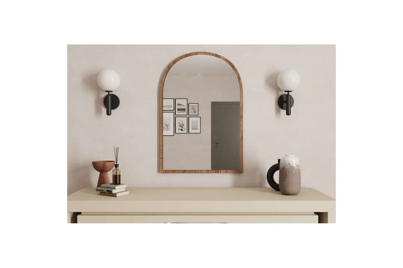 Ulren Kylpyhuoneen peili 60 cm - Pähkinä - Talo & remontointi - Keittiö & kylpyhuone - Kylpyhuone - Kylpyhuonekalusteet - Kylpyhuoneen peilit