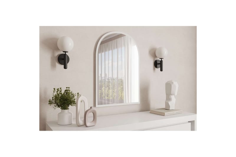 Ulren Kylpyhuoneen peili 60 cm - Valkoinen - Talo & remontointi - Keittiö & kylpyhuone - Kylpyhuone - Kylpyhuonekalusteet - Kylpyhuoneen peilit