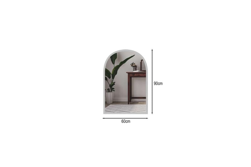 Ulren Kylpyhuoneen peili 60 cm - Valkoinen - Talo & remontointi - Keittiö & kylpyhuone - Kylpyhuone - Kylpyhuonekalusteet - Kylpyhuoneen peilit