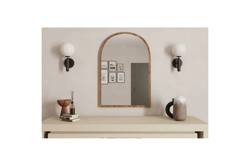 Ulren Kylpyhuoneen peili 60 cm - Pähkinä - Talo & remontointi - Keittiö & kylpyhuone - Kylpyhuone - Kylpyhuonekalusteet - Kylpyhuoneen peilit