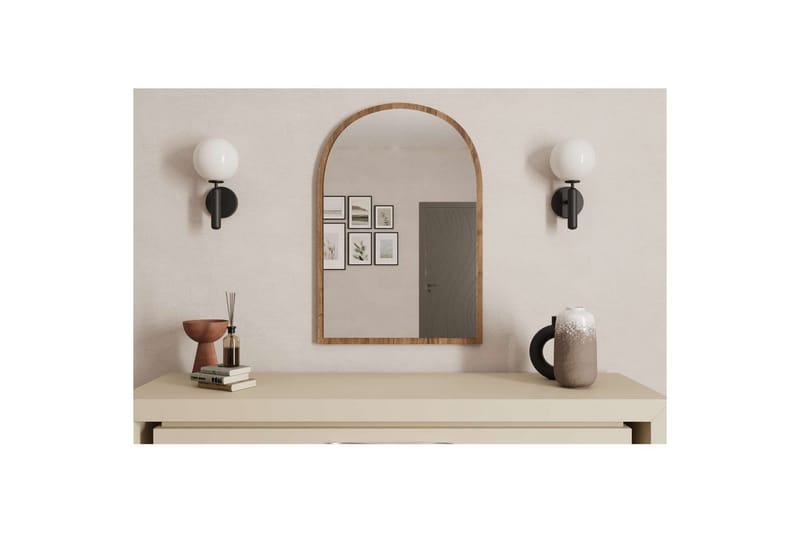 Ulren Kylpyhuoneen peili 60 cm - Pähkinä - Talo & remontointi - Keittiö & kylpyhuone - Kylpyhuone - Kylpyhuonekalusteet - Kylpyhuoneen peilit