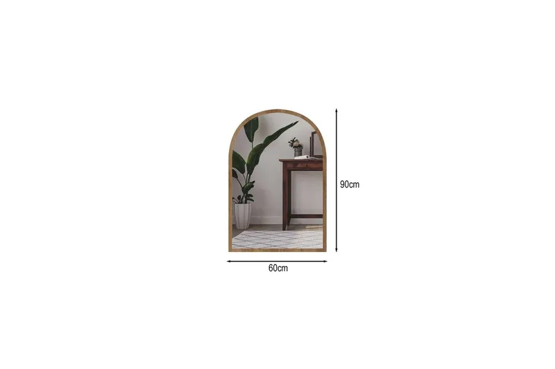 Ulren Kylpyhuoneen peili 60 cm - Tammi - Talo & remontointi - Keittiö & kylpyhuone - Kylpyhuone - Kylpyhuonekalusteet - Kylpyhuoneen peilit