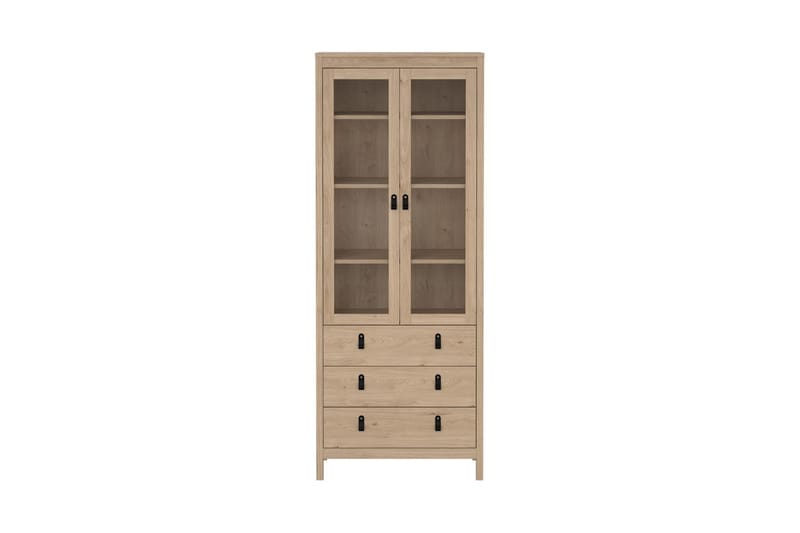 Vallvidera Vitriinikaappi 78x199 cm - Luonnonväri - Säilytys - Kaappi - Vitriini