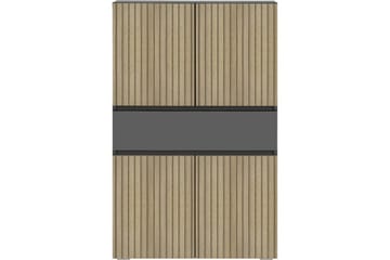 Wisla Korkea Kaappi Kylpyhuoneeseen 130x76x35 cm - Harmaa - Talo & remontointi - Keittiö & kylpyhuone - Kylpyhuone - Kylpyhuonekalusteet - Kylpyhuonekaapit