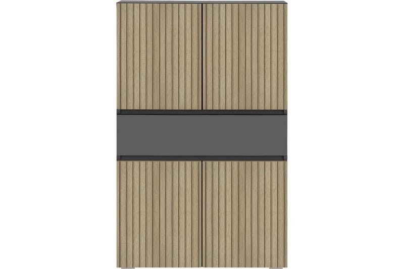 Wisla Korkea Kaappi Kylpyhuoneeseen 130x76x35 cm - Harmaa - Talo & remontointi - Keittiö & kylpyhuone - Kylpyhuone - Kylpyhuonekalusteet - Kylpyhuonekaapit