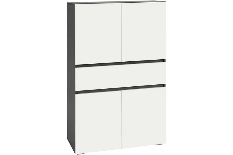 Wisla Korkea Kaappi Kylpyhuoneeseen 130x76x35 cm, Harmaa